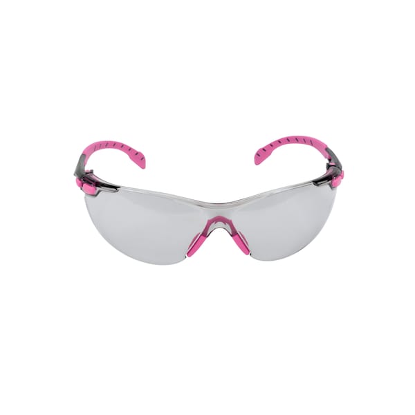 3M Peltor Series 1000, Safety Glasses, Scotchgard Anti-Fog & Anti-Scratch, Gray I/O Lens, Pink/Black Frame S1407SGAF - main