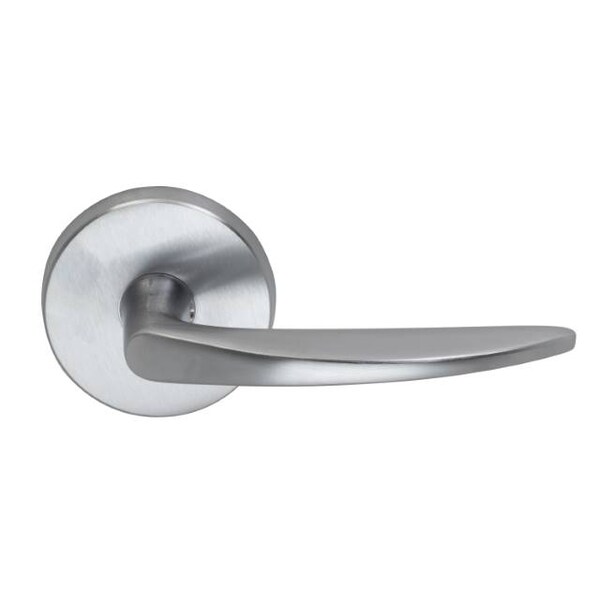 Omnia Lever Privacy 2-3/4" Backset, T Strike, 1-3/8" Door Satin Chrome 281 281/00A.PR3 - main