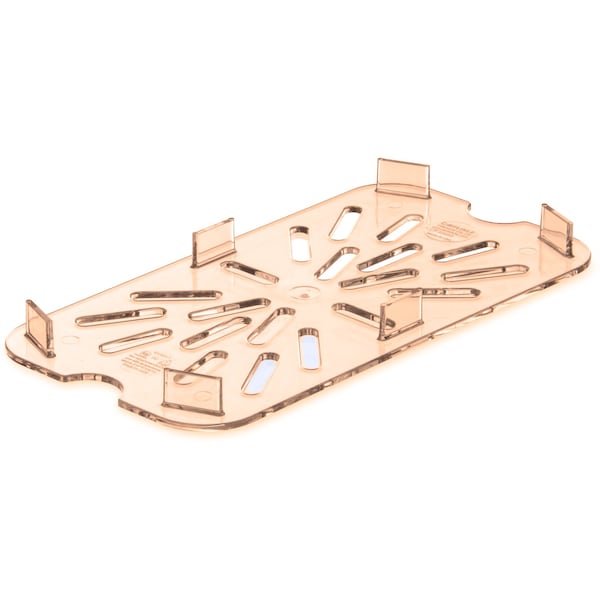 Carlisle Foodservice Drain Grate, Food Pan HH, 1/4, Amber, PK6 3089513 - main