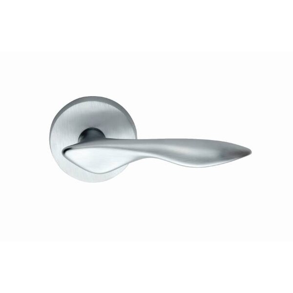 Omnia Lever Passage 2-3/8" Backset, T Strike, 1-3/8" Door Satin Chrome 282 282/00.PA3