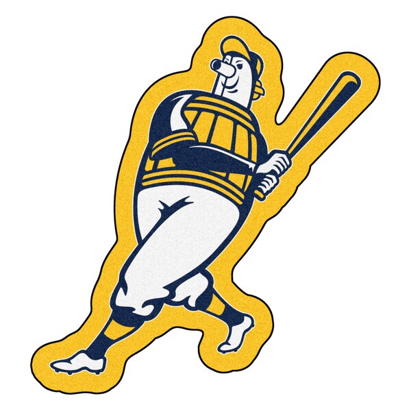 Fanmats MLB Milwaukee Brewers Barrell Man Mascot Rug 28243 Zoro