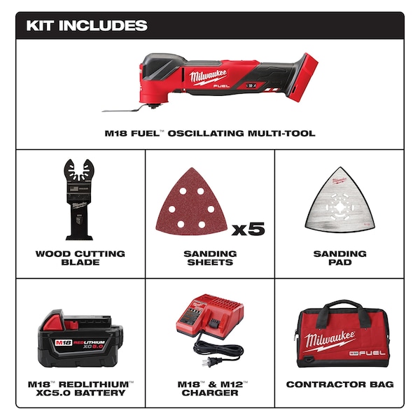 MILWAUKEE M18 FUEL™ Cordless Oscillating Multi Tool Kit (2836-21