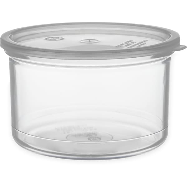 Carlisle Foodservice Crock w/Lid, 1.5 qt., Clear, PK6 031607 - main