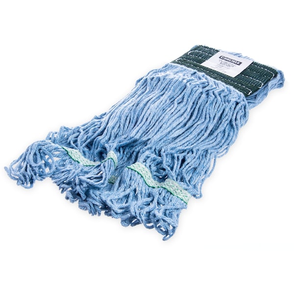 Carlisle Foodservice Medium Looped-End Wet Mop, Green Band, PK12, 369448B14 369448B14 - main