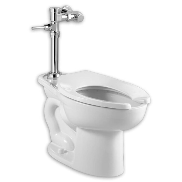 American Standard Madera Ec Ada-1.6 Man Fv Systm, 1.6 gpf, Flushometer, Floor Mount, Elongated, White 2854.016.020 - main
