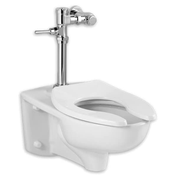 American Standard Afwall-1.1 Gpf Manual Fv Systm, 1.1 to 1.6 gpf, Flushometer, Wall Mount, Elongated, White 2859.111.020 - main