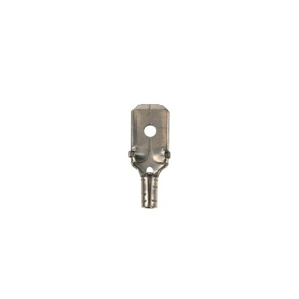 Panduit Male Disconnect, Non Ins, 22, 18 Awg, PK50 ED18-250MB-L