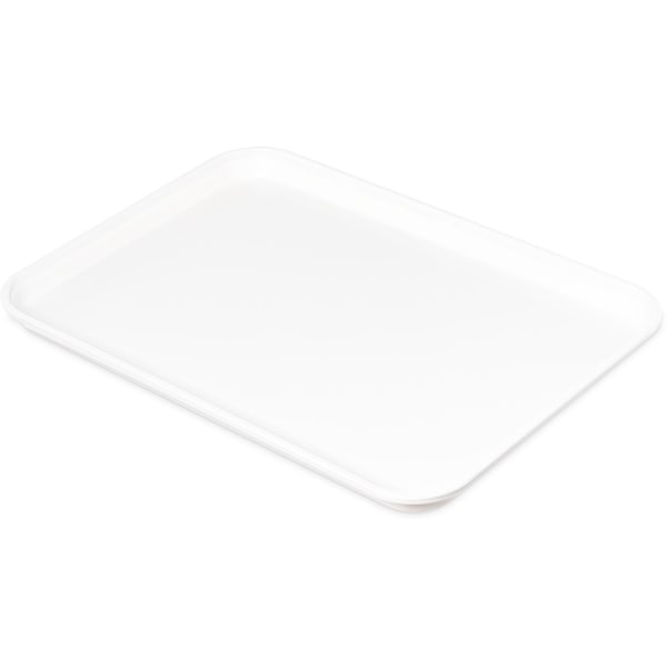 Carlisle Foodservice Fbrgl Market Tray, 17.75x12.75x1", Wt, PK12 1318FMT301 - main