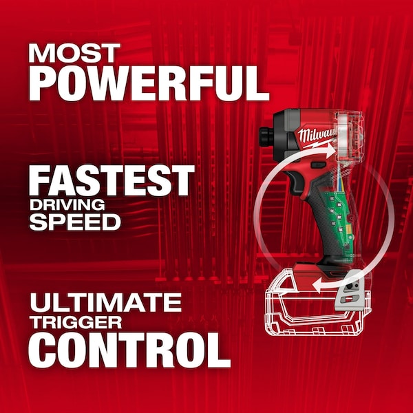 Milwaukee M18 2953-20 1/4" Hex Brushless Impact Driver (Tool Only, 18V Lithium-Ion)