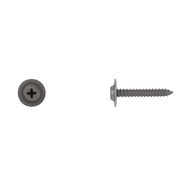 Disco Blk Flat Top Phil Screws 8X1" 1/2"OD Washer PK25 2975PK25 - main