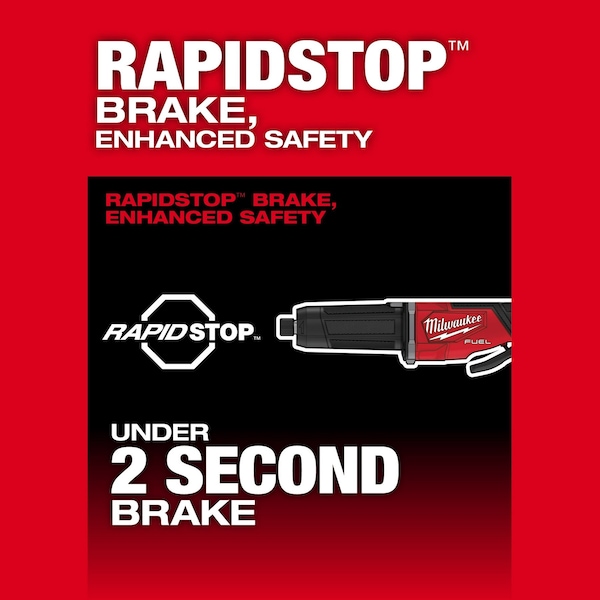 Milwaukee Tool M18 FUEL Variable Speed Braking Die Grinder with