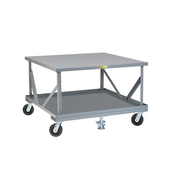Little Giant Mobile Pallet Stand, Lower Deck, 48"X48", load retainers 2PDFS486PH2FLLR - main