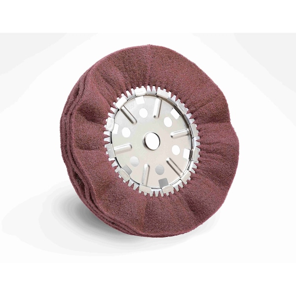 Scotch-Brite Satin Pleated Buff Wheel, 14inx2inx1-1/4 in 4A FIN, 180/pk 7010329306 - main