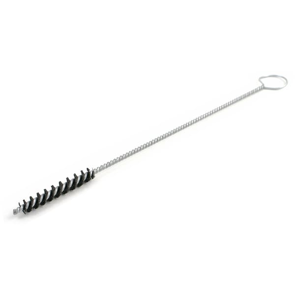 Brush Research Oil Gallery Brush, .250" Dia., .008 Nylon, 2" Brush Part, 10" Overall Length, With Ring Handle 1A - main