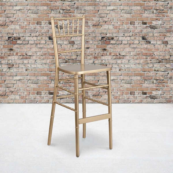 Flash Furniture HERCULES Series Gold Wood Chiavari Barstool, PK2 2-XA-CH-BAR-GO-GG - main