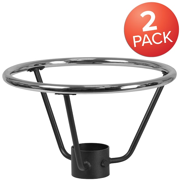 Flash Furniture Bar Height Base Ring, 4.25", PK2 2-XU-DG-30175-4-GG - main