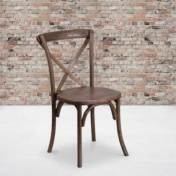 Flash Furniture HERCULES Series Early American Cross Back Chair, PK2 2-XU-X-EA-GG - main