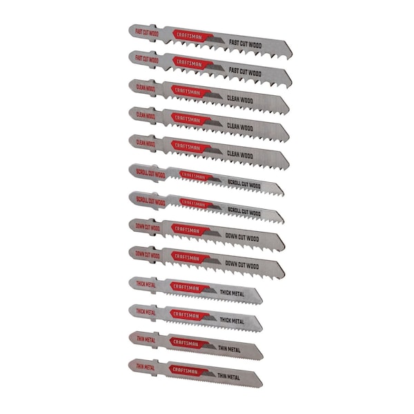 Craftsman T-Shank Jig Saw Blade Kit, 13 pieces CMAJ1SET13 - main