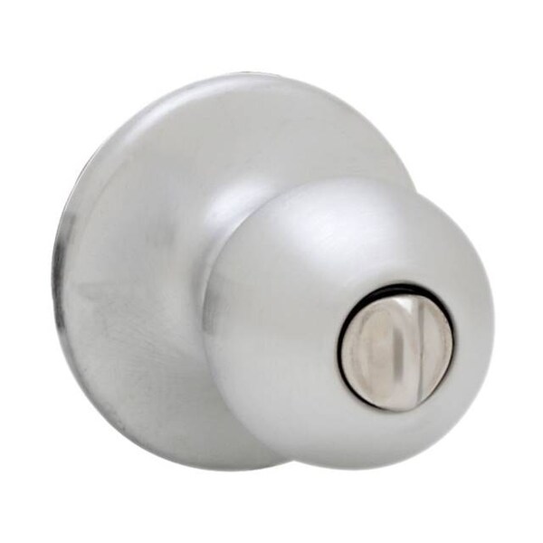 Kwikset 93001-920 Polo Privacy Bed/Bath Knob In Satin Chrome Kwikset 93001-920 Polo Privacy Bed/Bath Knob In Satin Chrome