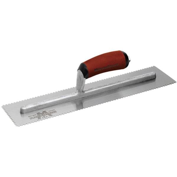 Marshalltown Notched Trowel, 3-Side, 1/8"x1/8"x1/16" DU648SD - main