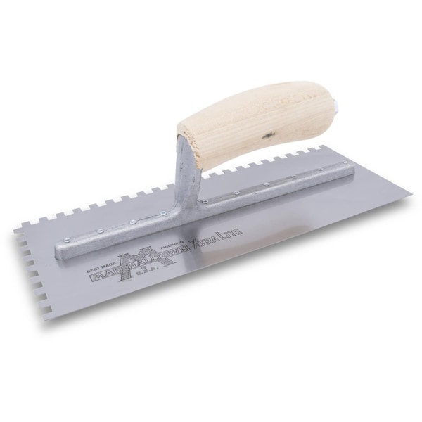 Marshalltown Notched Trowel, Curvd Hndl, 1/4"x1/4"x1/4" 702S - main