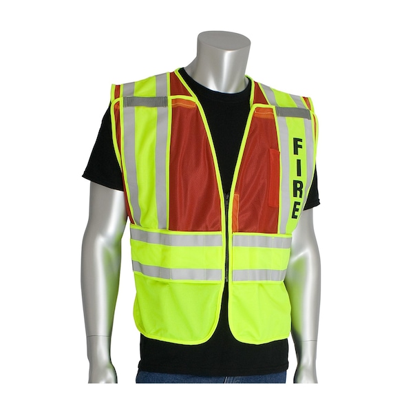 Pip Public Safety Vests, Ansi 207 302-PSV-RED-2X/5X - main