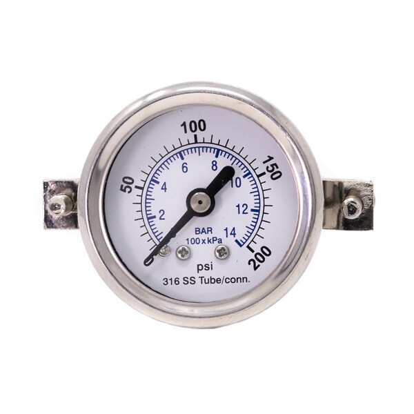 Pic Gauges 1 1/2 in Dial, 1/8 in NPT Male Back Location, Stainless Steel Case Material PRO-303D-158G-01 - main