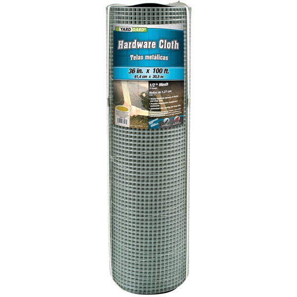 Yardgard Hardware Cloth, 19 ga., 1/2", 36"X100 ft. 308243B - main