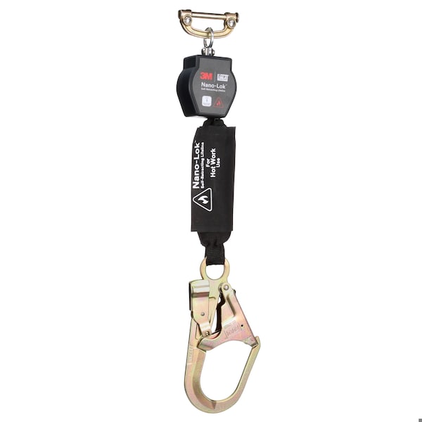 3M Dbi-Sala DBI-SALA Self-Retracting Lifeline, 6 ft. Length, Rebar Hook, Steel, 1 Leg(s), 420 lb Weight Capacity 3100557 - main