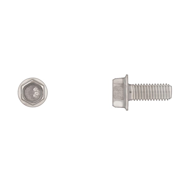 Disco Class 10.9, M8-1.25 Flange Bolt, Bright Zinc Plated 20 mm L 3212PK - main