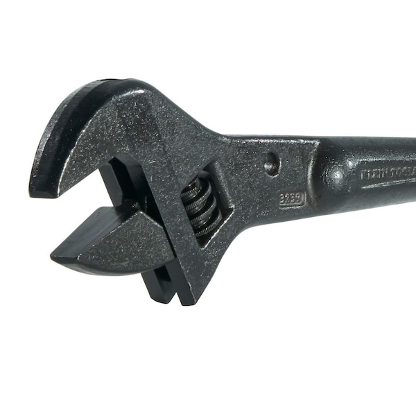 Klein Tools Adjustable Spud Wrench, Alloy Steel, 16 in