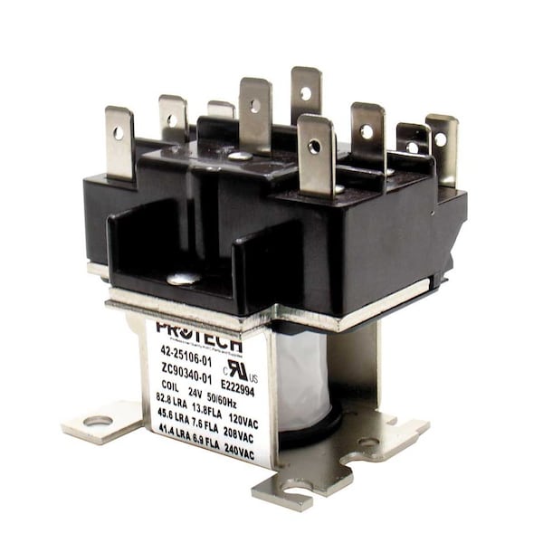Rheem DPDT Defrost Relay 24V 42-25106-01 - main