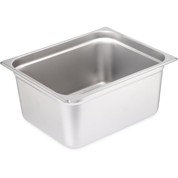 Carlisle Foodservice Half Lt ga., SS Steam Table Pan, 6", PK6 607126 - main