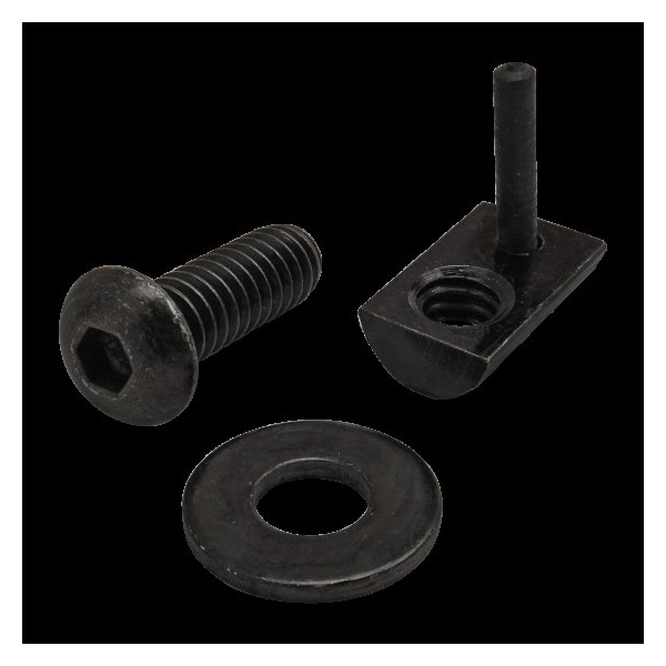 80/20 1/4"-20 Socket Head Cap Screw, Button, Black Zinc Plated Steel, 3/4 in Length 3372 - main