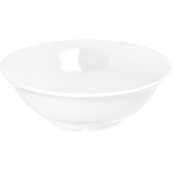 Carlisle Foodservice Melamine Footed Serve Bwl, 57 oz., Wt, PK12 4373902 - main