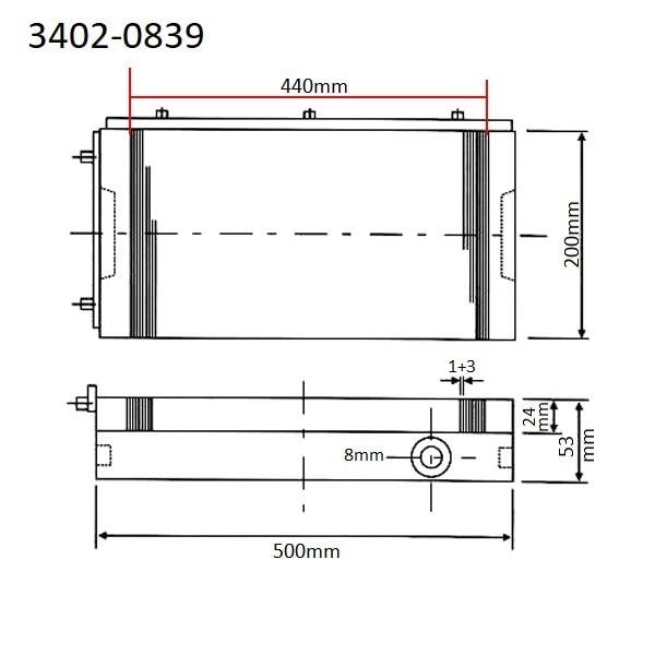 HHIP 3402-0839 500 mm x 200 mm Standard Pole Permanent Magnetic Chuck HHIP 3402-0839 500 mm x 200 mm Standard Pole Permanent Magnetic Chuck