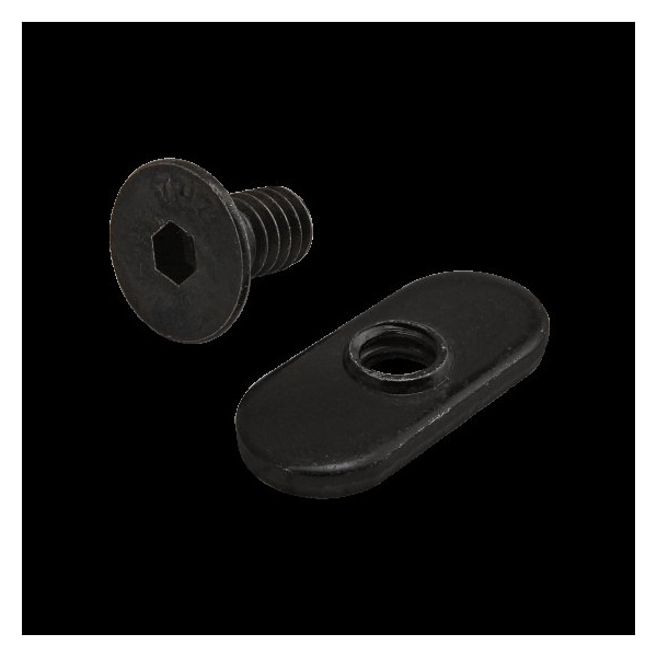 80/20 1/4"-20 Socket Head Cap Screw, Flat, Black Zinc Plated Steel, 1/2 in Length 3414 - main