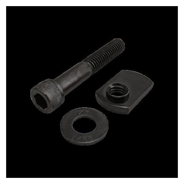 80/20 5/16"-18 Socket Head Cap Screw, Black Zinc Plated Steel, 2 in Length 3424 - main