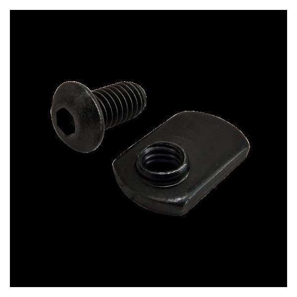 80/20 5/16"-18 Socket Head Cap Screw, Button, Black Zinc Plated Steel, 5/8 in Length 3461 - main