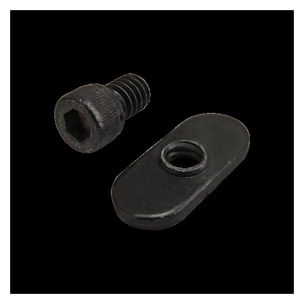 80/20 1/4"-20 Socket Head Cap Screw, Black Zinc Plated Steel, 3/8 in Length 3486 - main