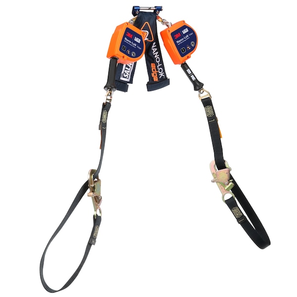 3M DBI-SALA Nano-Lok Self-Retracting Lifeline, 50 in Length, Snap Hook, Steel, 2 Leg(s) 3500287 - main