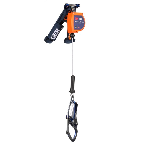 3M Dbi-Sala Nano-Lok Edge Self-Retracting Lifeline, 7 ft Length, Quick-Connect, Steel, 1 Leg(s) 3500296 - main