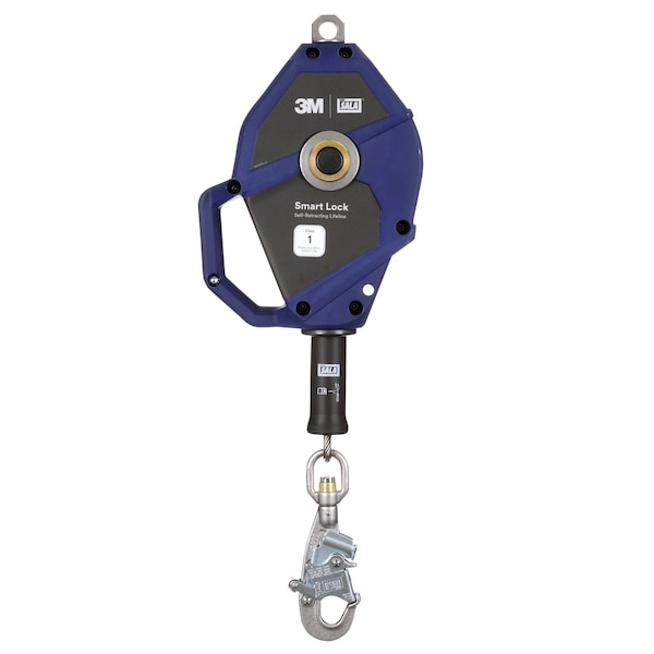 3M Dbi-Sala Smart Lock Self Retracting Lifeline, 25 ft. Length, Carabiner, Steel, 1 Leg(s) 3503875 - main