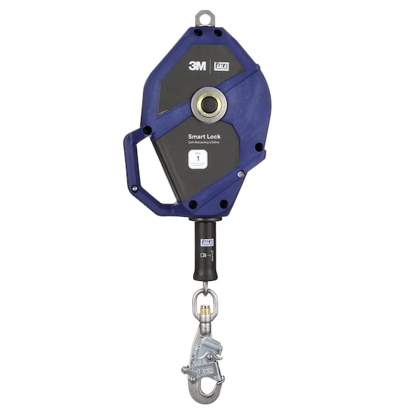3M Dbi-Sala Smart Lock Self Retracting Lifeline, 40 ft Length, Carabiner, Steel, 1 Leg(s) 3503879 - main