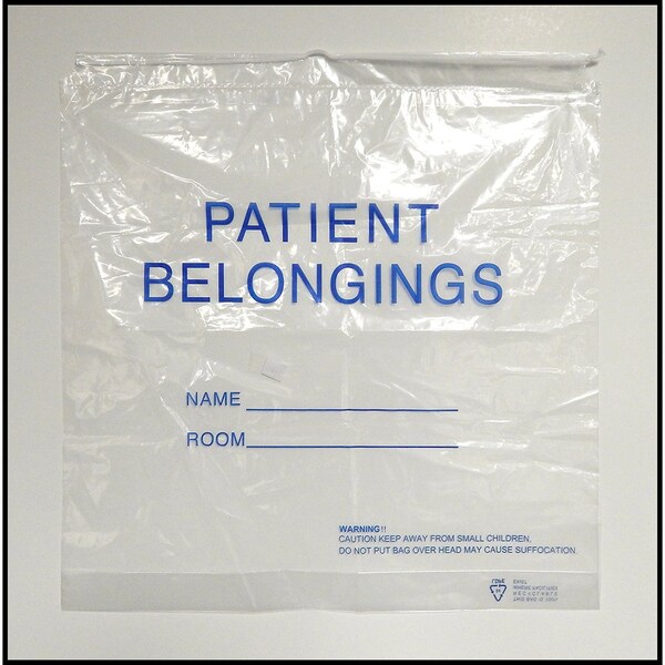 Medegen Medical Products Patient Belonging Bag, 20x20x3", PK250 3537 - main