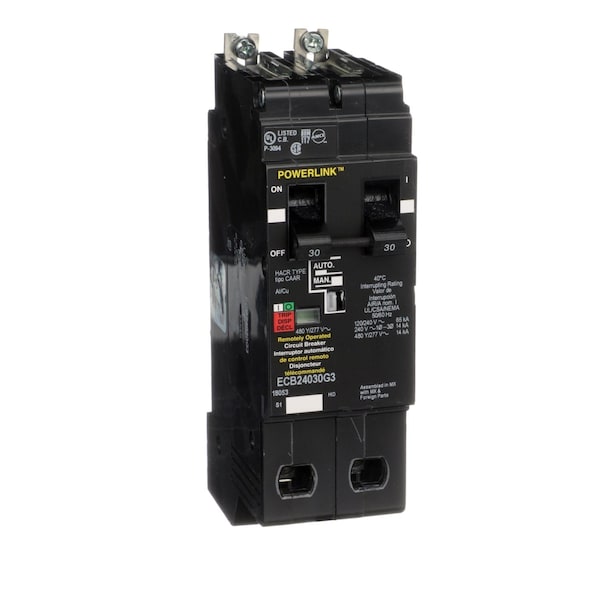 Square D MOLDED CASE CIRCUIT BREAKER 480V 30AMP, 30 A, 480Y/277V AC, 2
