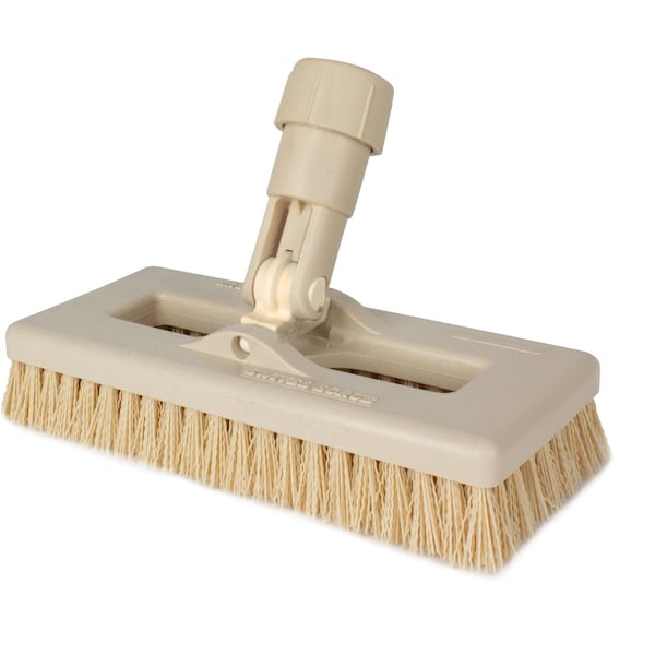 Sparta 3.5 in W Swivel Scrub Brush, Tan, Polypropylene 3638831EC25 - main