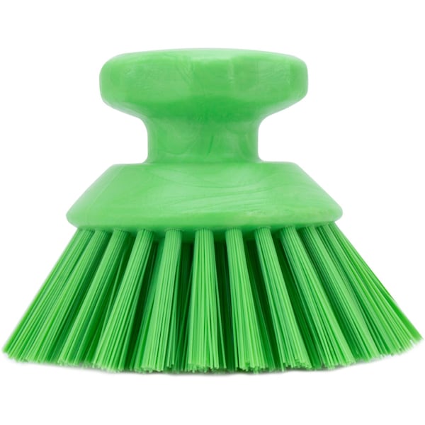 Sparta 5 in W Round Scrub Brush, Lime, Polypropylene 42395EC75 - main