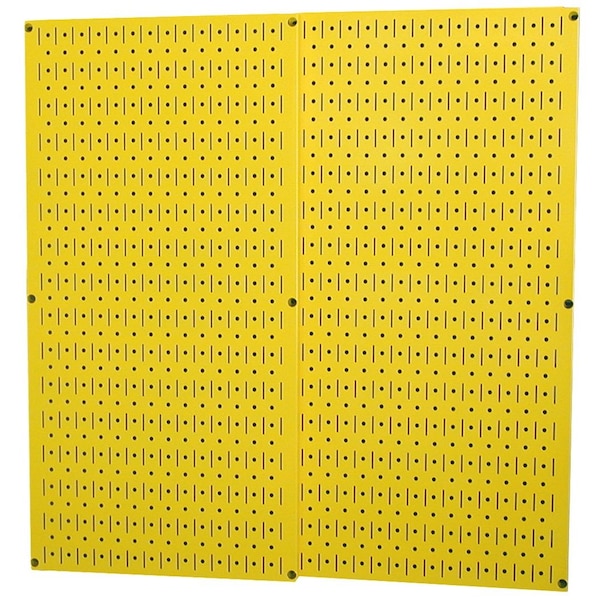 Wall Control Industrial Pegboard, Yellow Metal Peg Boards, PK2 35-IP-3232-Y - main