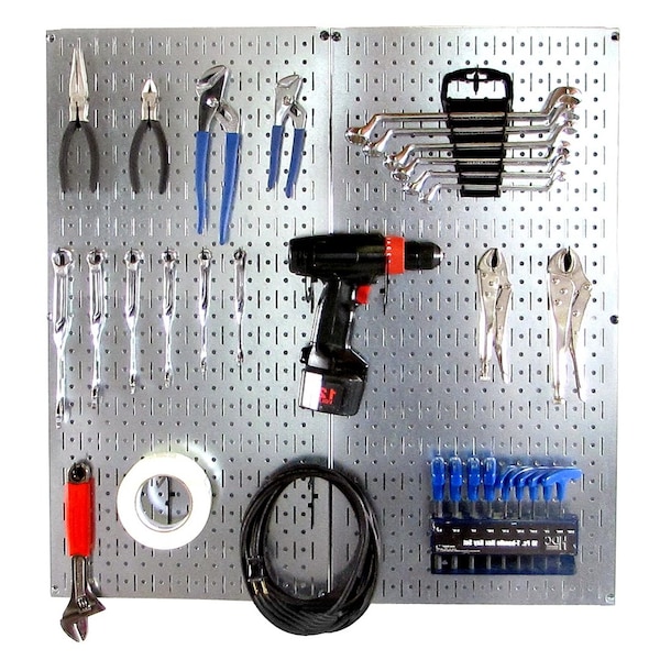 Wall Control Industrial Pegboard Starter Kit, Pegboard with Hooks 35-IWGL-210 GVB - main